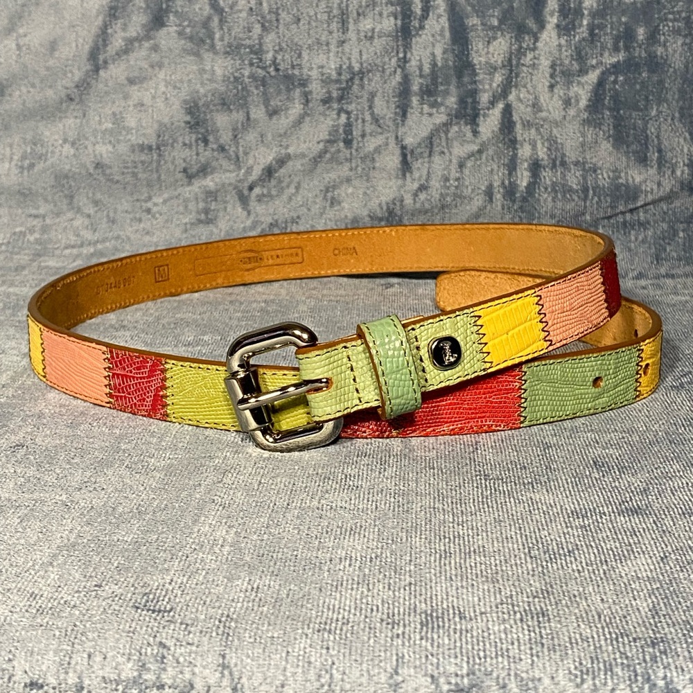 Fossil Women's Color Block/patchwork belt Size Medium - Picture 2 of 5